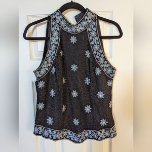 Pappel Boutique Beaded Top